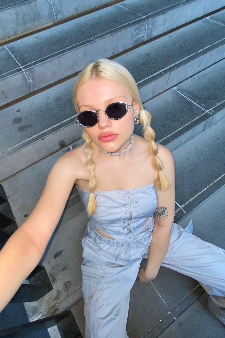 Beyaz İnce Çerçeveli Gözlük ATE3282 - 