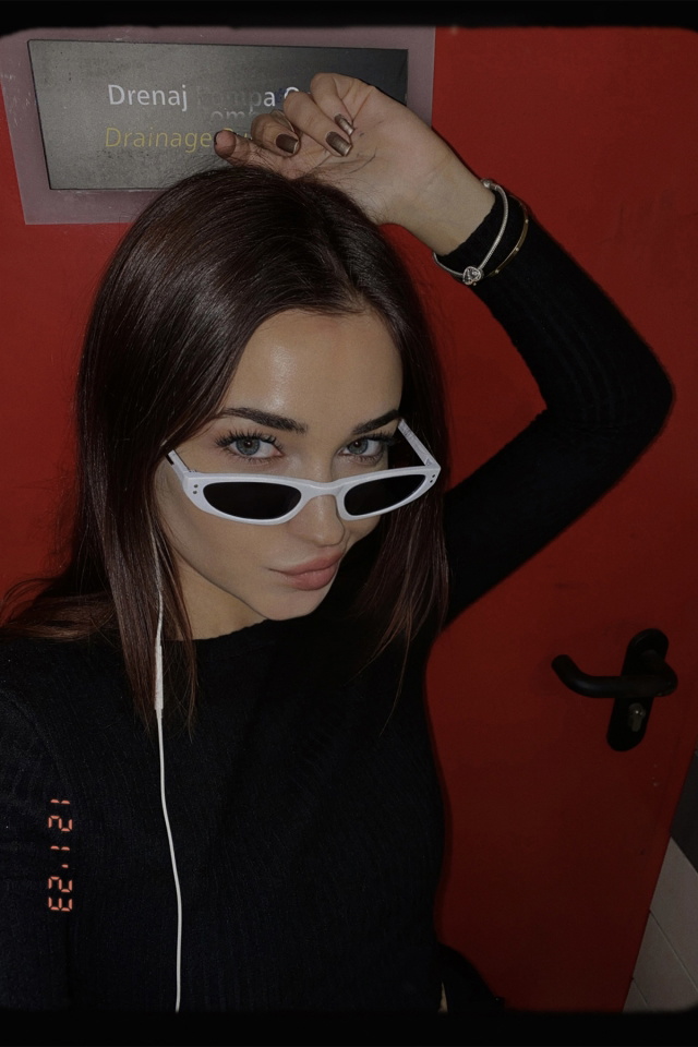 Beyaz ince Çerçeveli Gözlük ATE3336 - 7