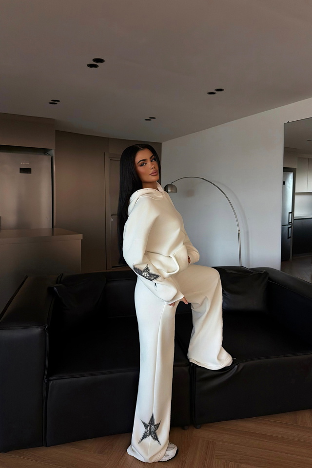 Beyaz​ Stars Eşofman Takım ATE-4505 - 3