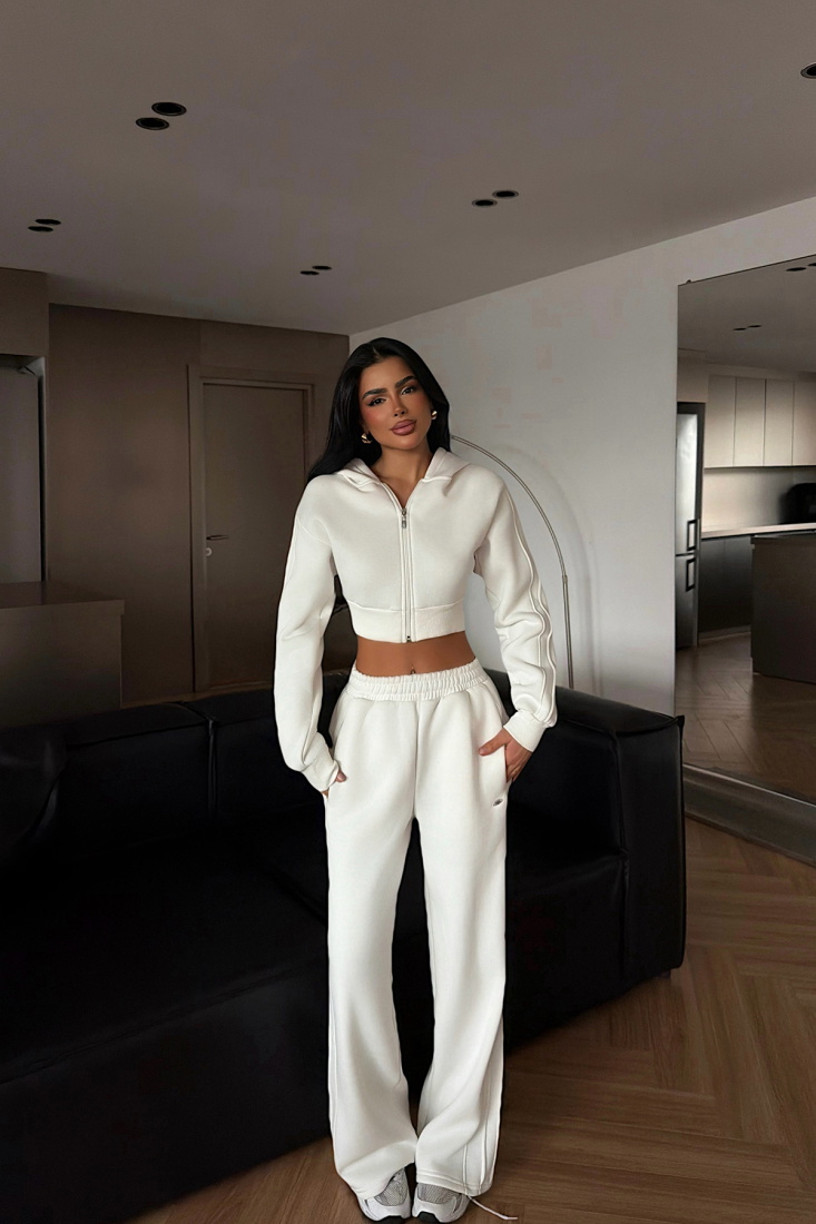 Beyaz Joshua Eşofman Takımı ATE-4537 - EYYO