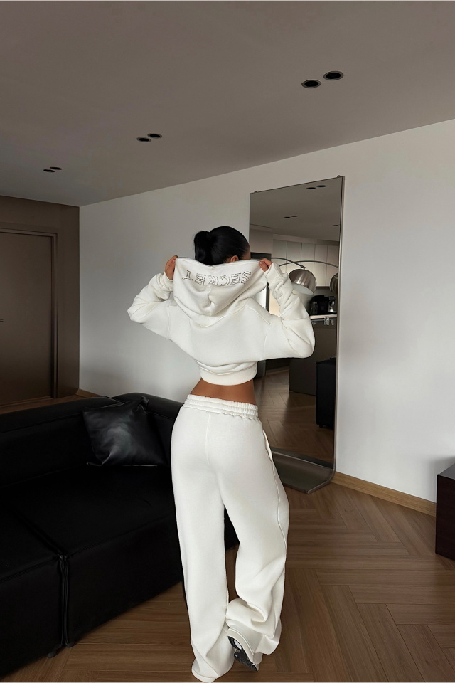 Beyaz Slayer Eşofman Takımı ATE-4636 - 4