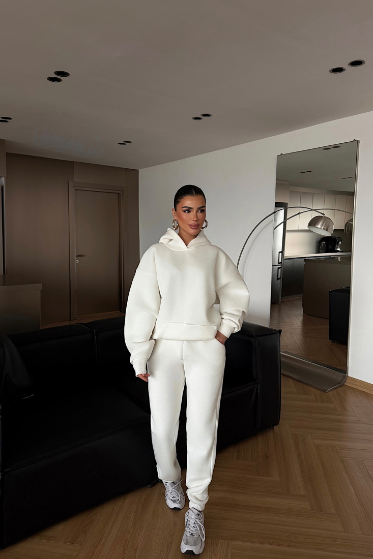 Beyaz Annie Eşofman Takımı ATE-4654 (1)
