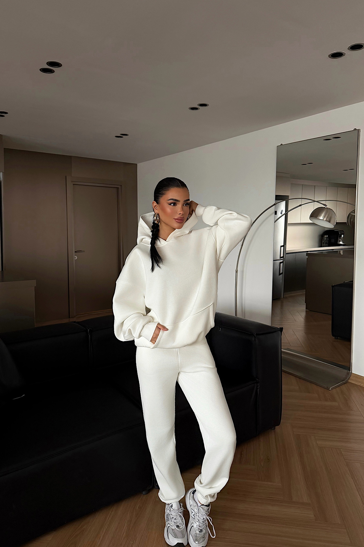 Beyaz Annie Eşofman Takımı ATE-4654 - 3