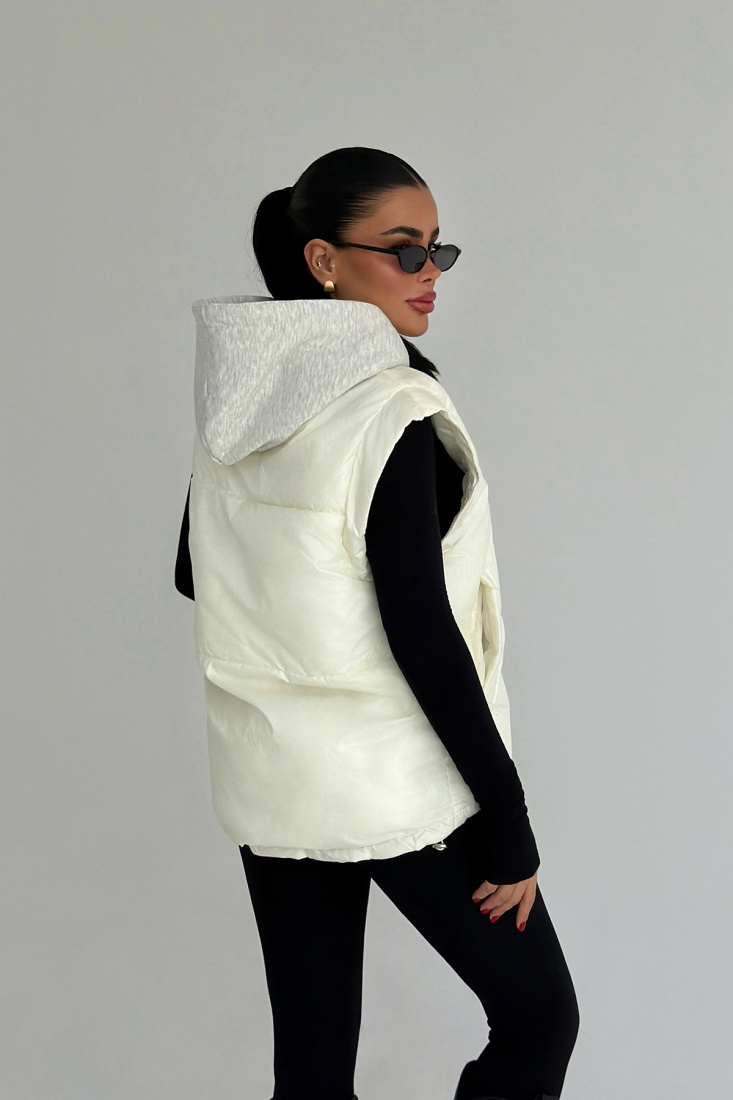 Beyaz Ralphette Yelek ATE-3766 - EYYO