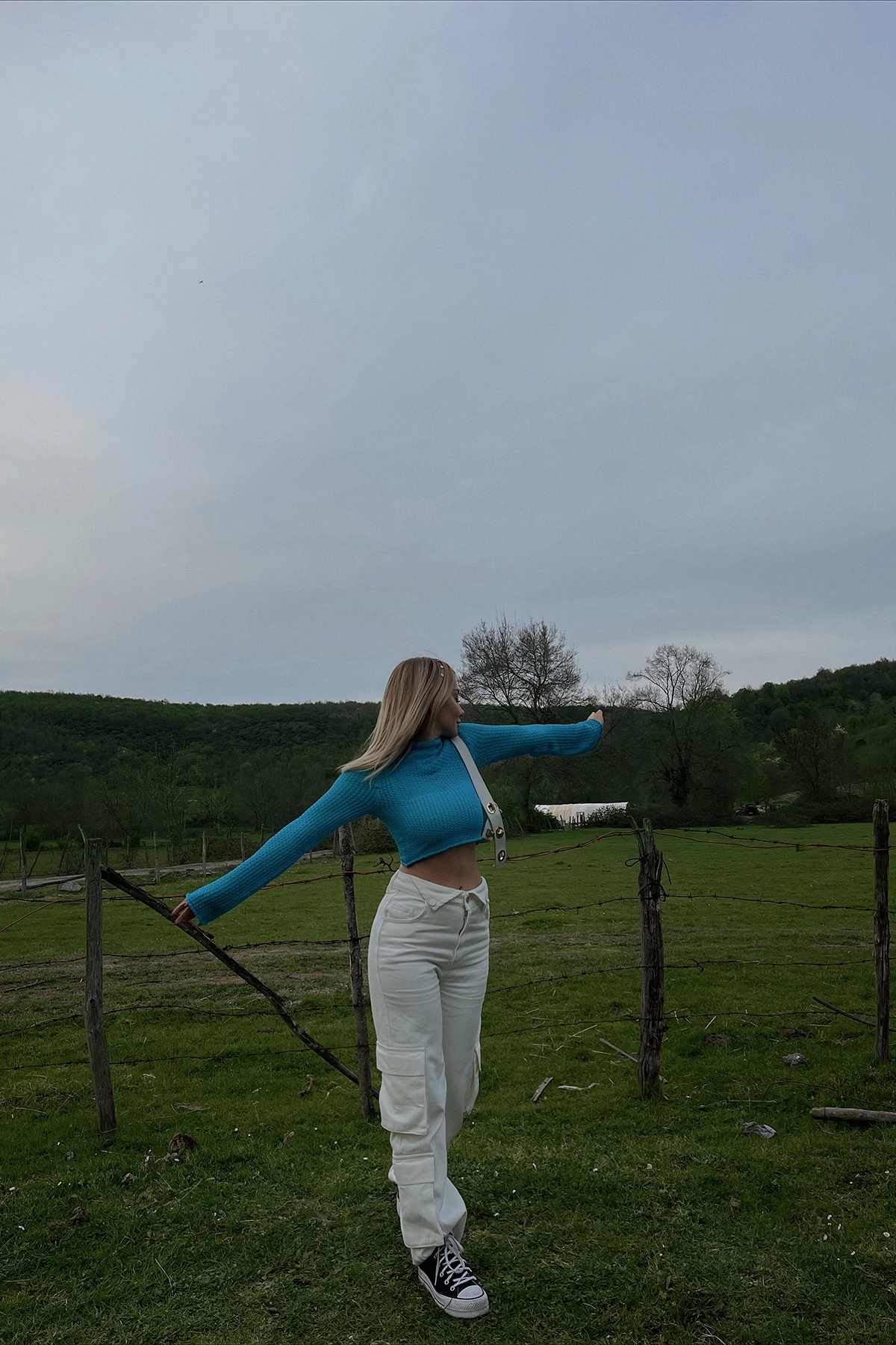Beyaz Kargo Cepli Jean - 3