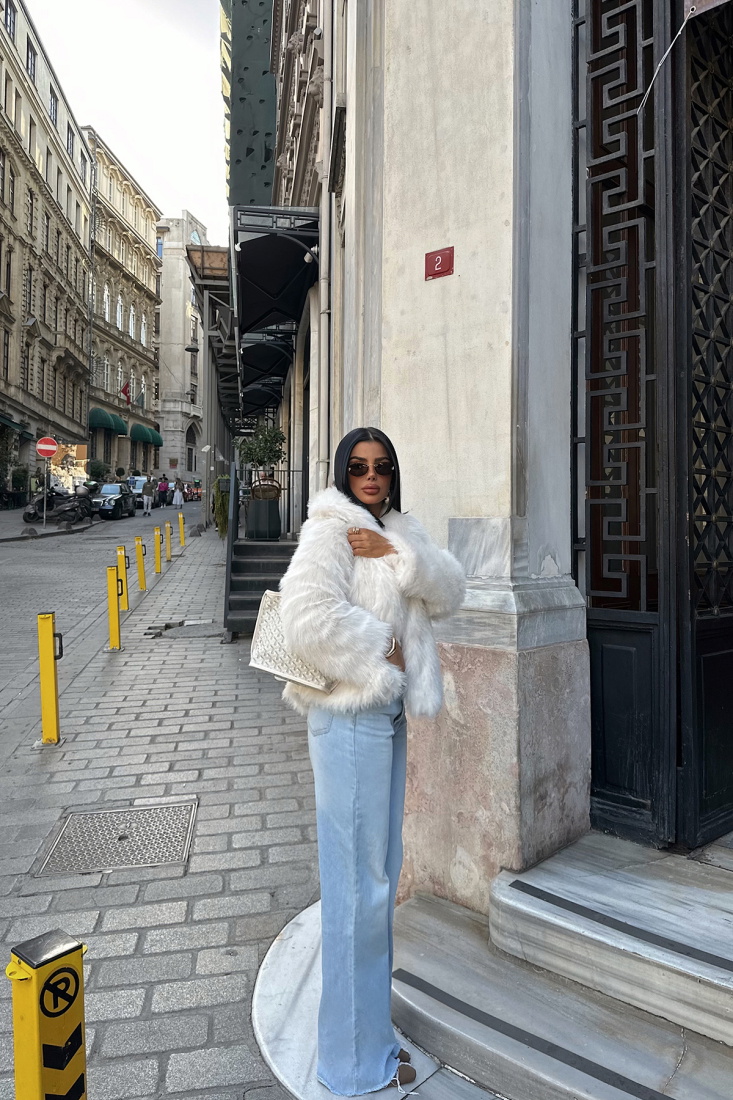 Beyaz Rufina Kürk ATE-1600 - EYYO