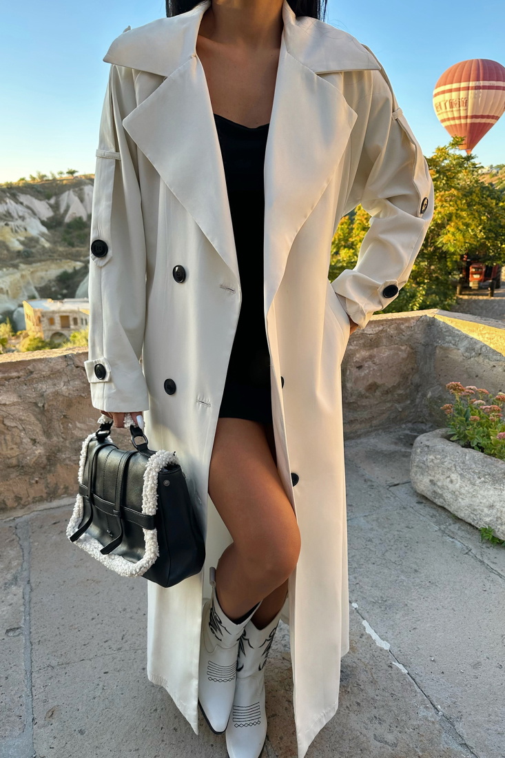 Kuşak Detay Trenckot ATE8635 - EYYO