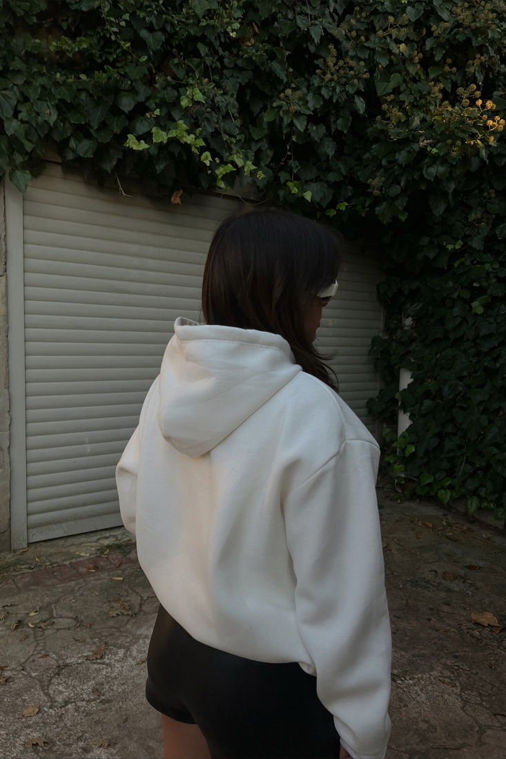 Beyaz Los Angeles Baskılı Sweat ATE2501 - EYYO