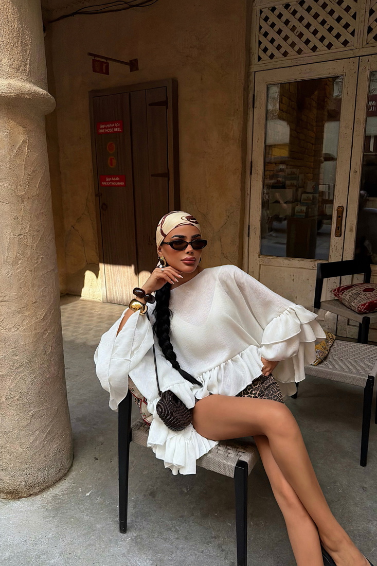 Beyaz Marfa Bluz ATE-4892 - EYYO