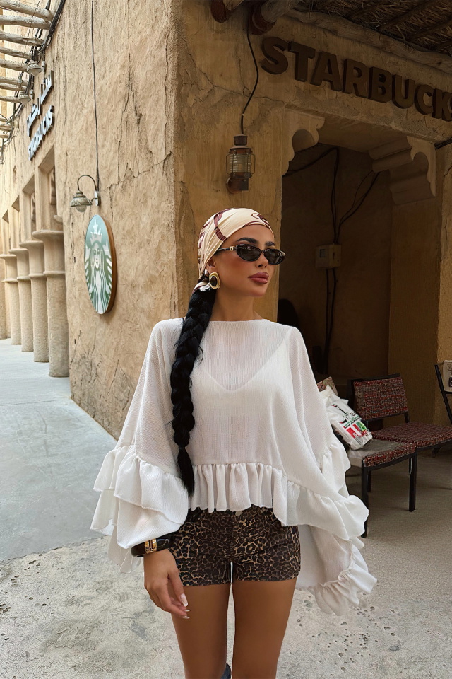 Beyaz Marfa Bluz ATE-4892