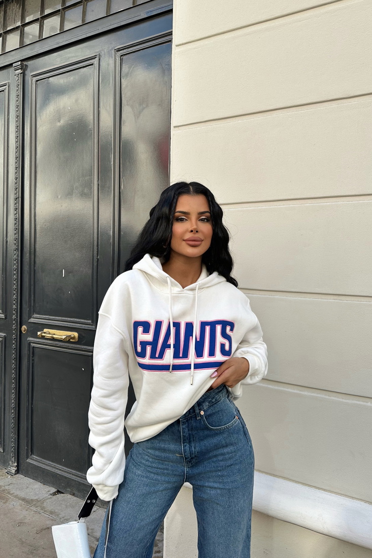 Beyaz Önü Baskılı Kapşonlu Sweat ATE-0266 - KTN