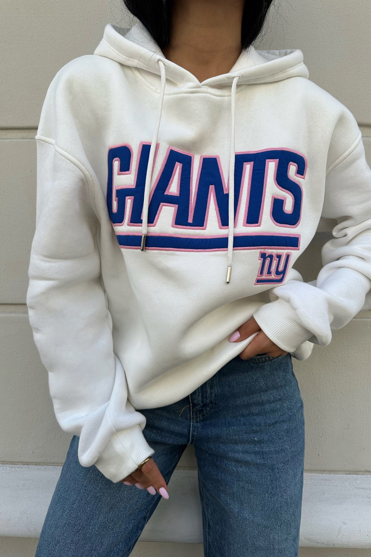 Beyaz Önü Baskılı Kapşonlu Sweat ATE-0266 - KTN