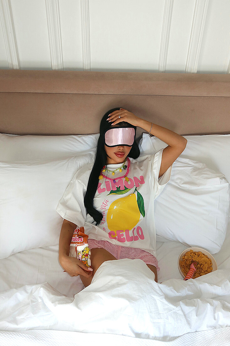 Beyaz Önü Baskılı Tişört ATE-5276 - EYYO