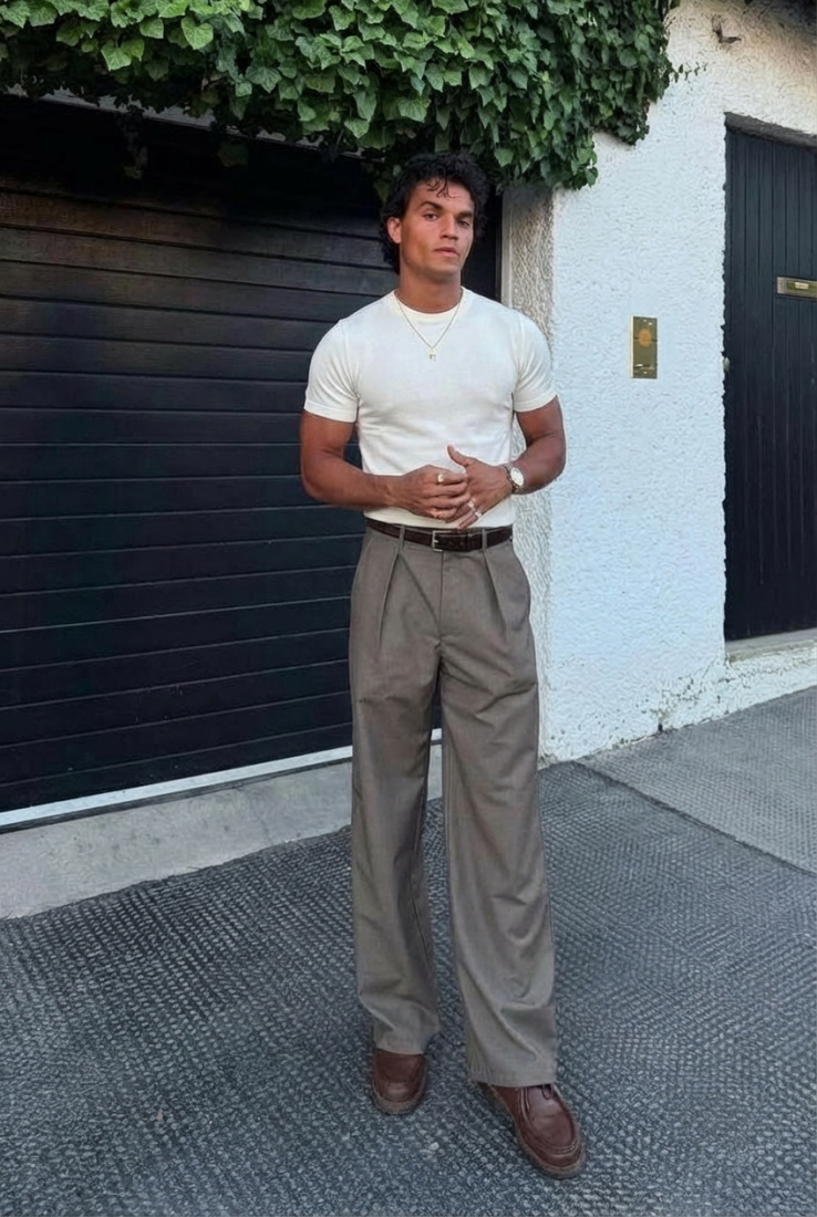 Beyaz Oversize Basic Tişört ATE-3071 - EYYO