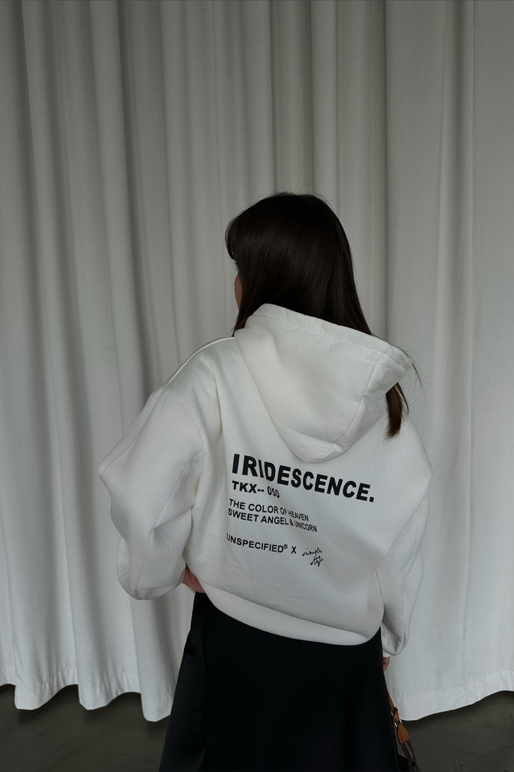 Beyaz Oversize Sweat ATE3407 - UĞUR ERDURAN