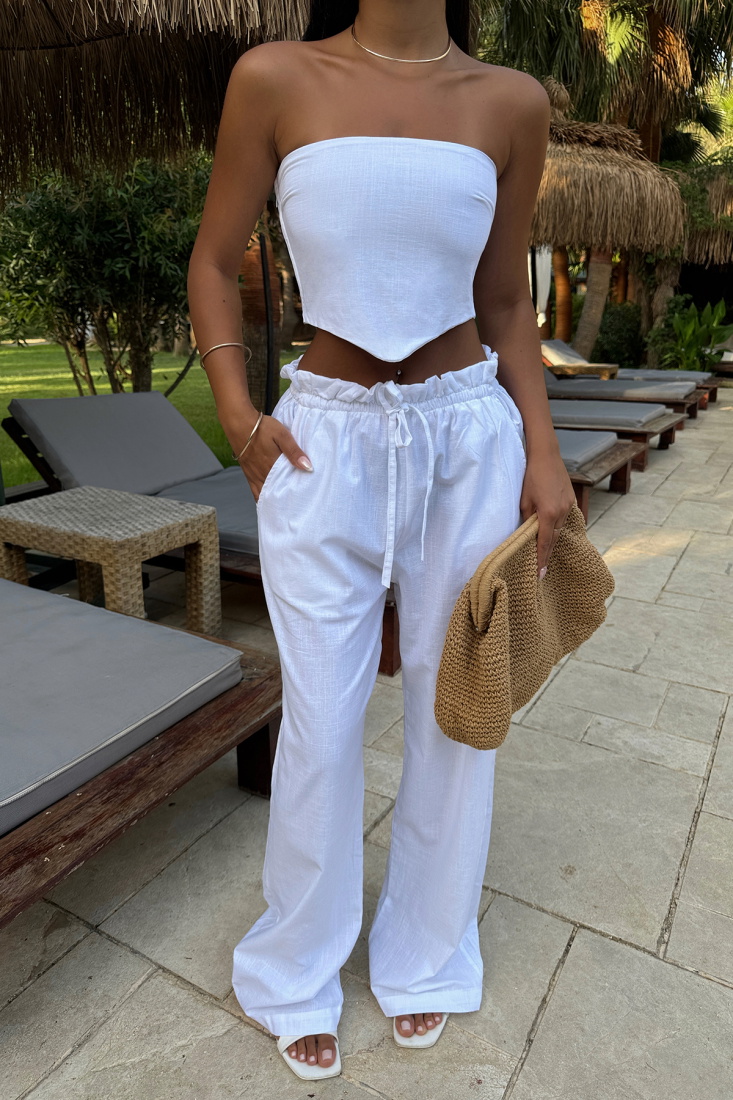 Beyaz Henri Keten Takım ATE-1263 - EYYO