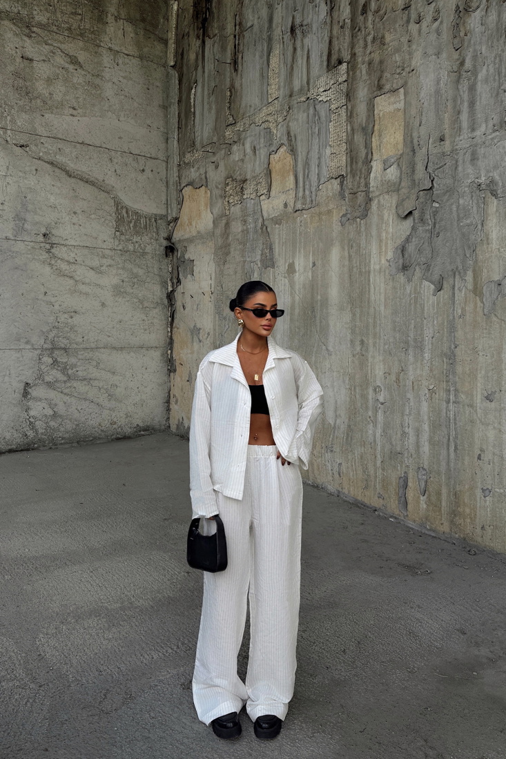 Beyaz Jia İkili Takım ATE-1754 - EYYO