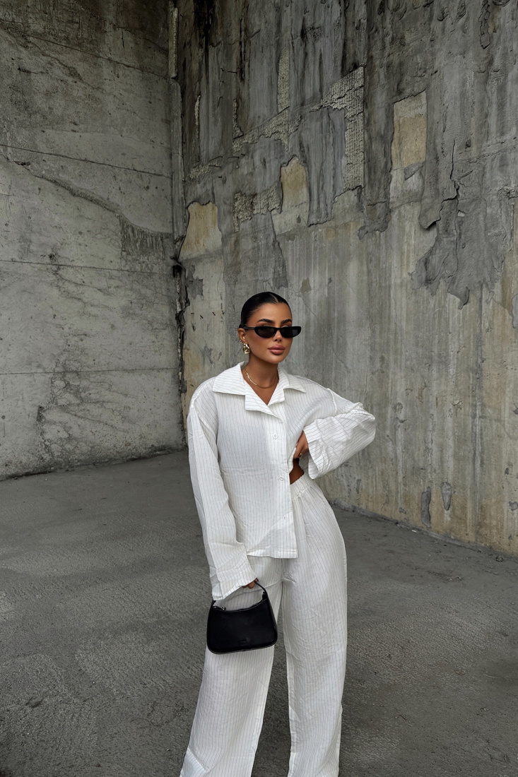 Beyaz Jia İkili Takım ATE-1754 - EYYO