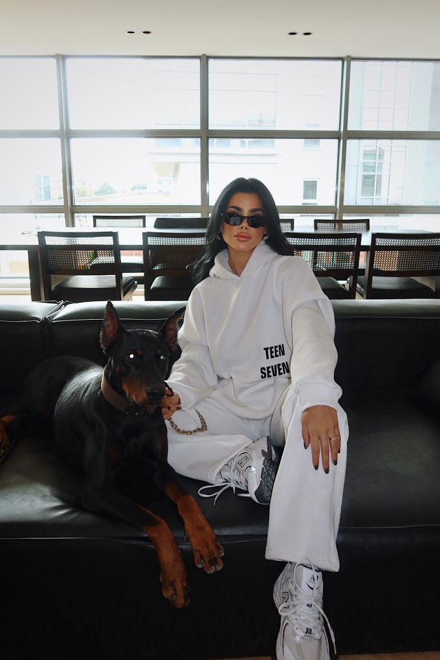 Beyaz Darcey Eşofman Takım ATE-3710 