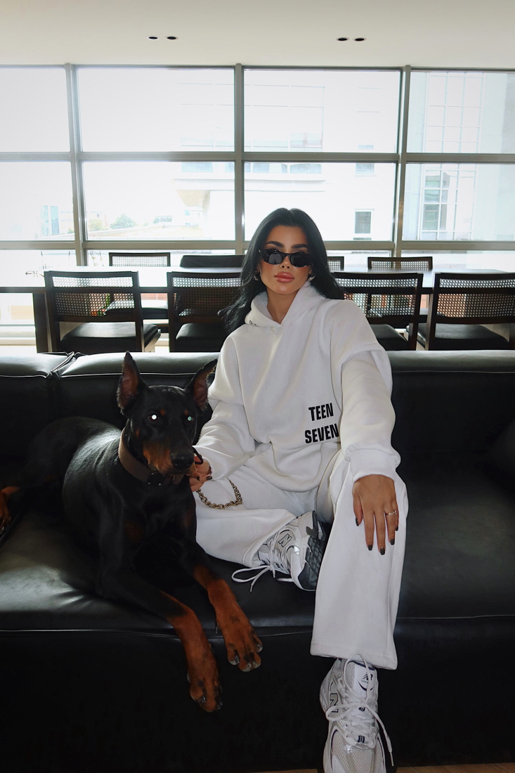 Beyaz Darcey Eşofman Takım ATE-3710 - EYYO