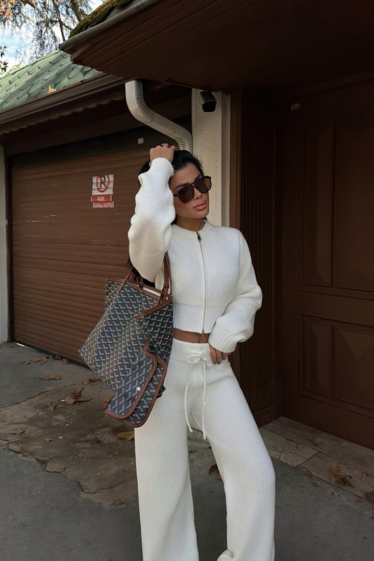 Beyaz Zaria Triko Takım ATE-3736 - EYYO