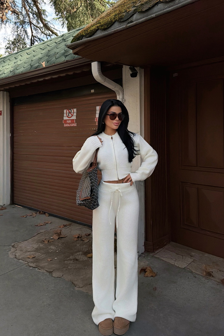 Beyaz Zaria Triko Takım ATE-3736 - EYYO