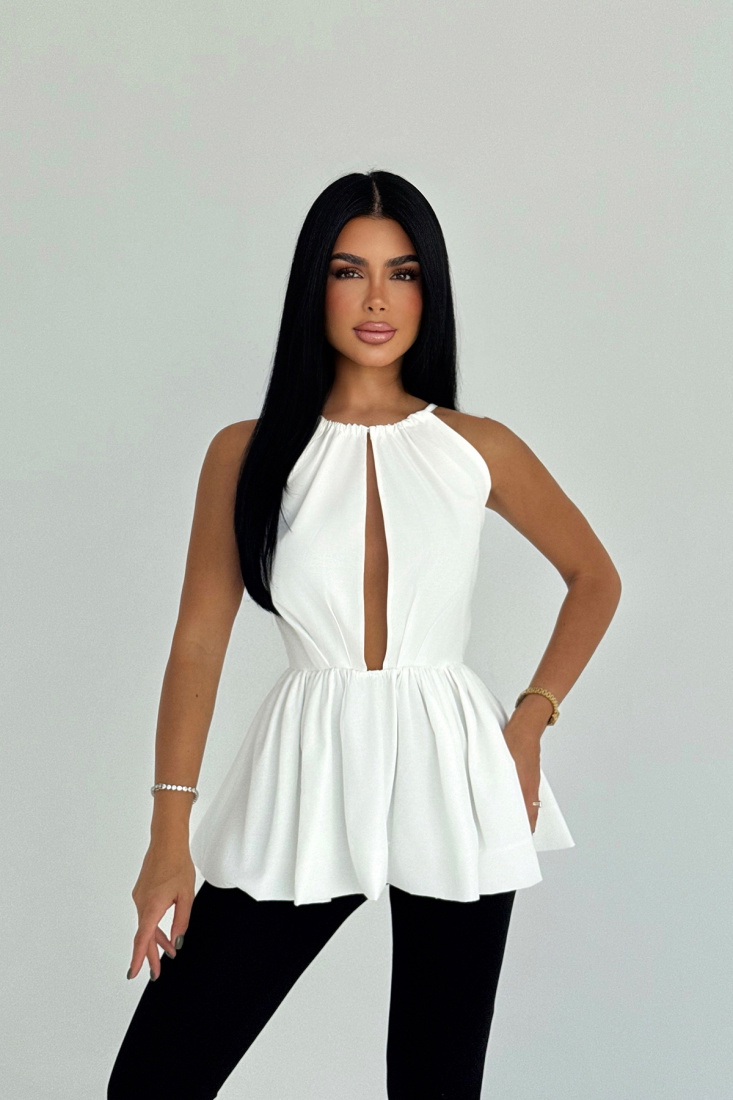 Beyaz Smock Bluz ATE-3445 - EYYO
