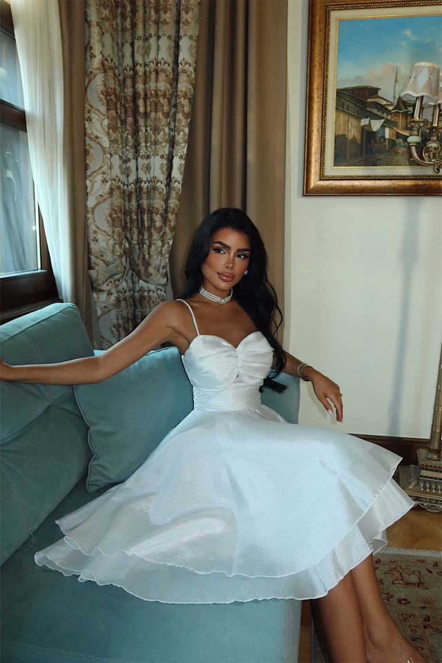 Beyaz Reeves Abiye ATE-3261 - 3