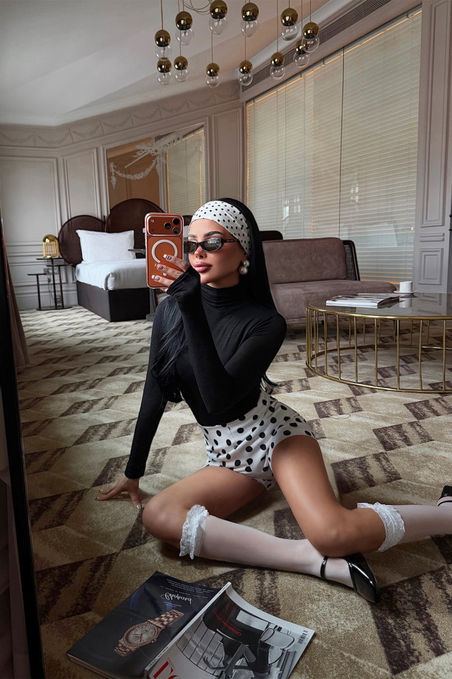 Beyaz Puntu Şort ATE-5015 - 4