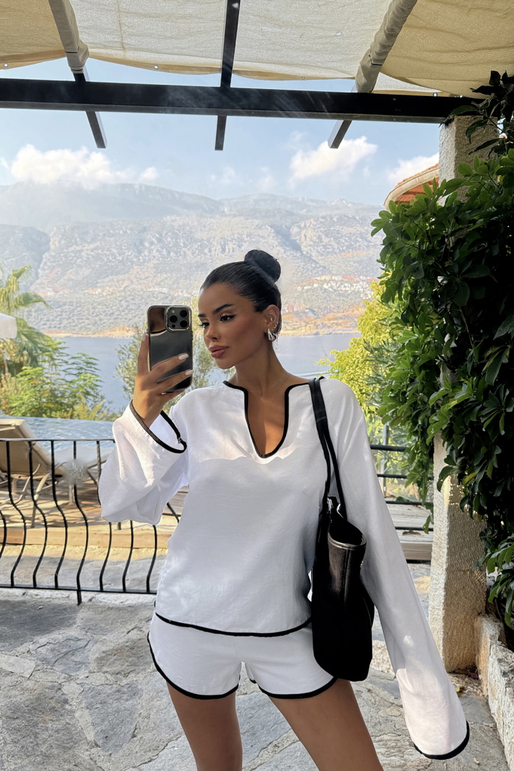 Beyaz Ladina Keten Takım ATE-1420 - EYYO