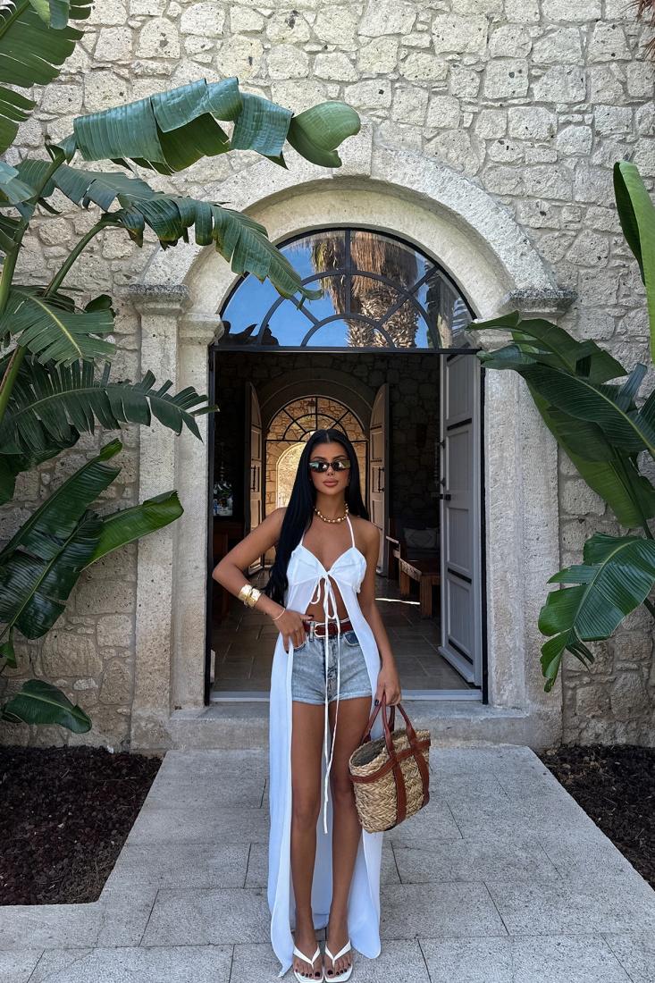 Beyaz Melenia Kimono ATE-1210 - EYYO