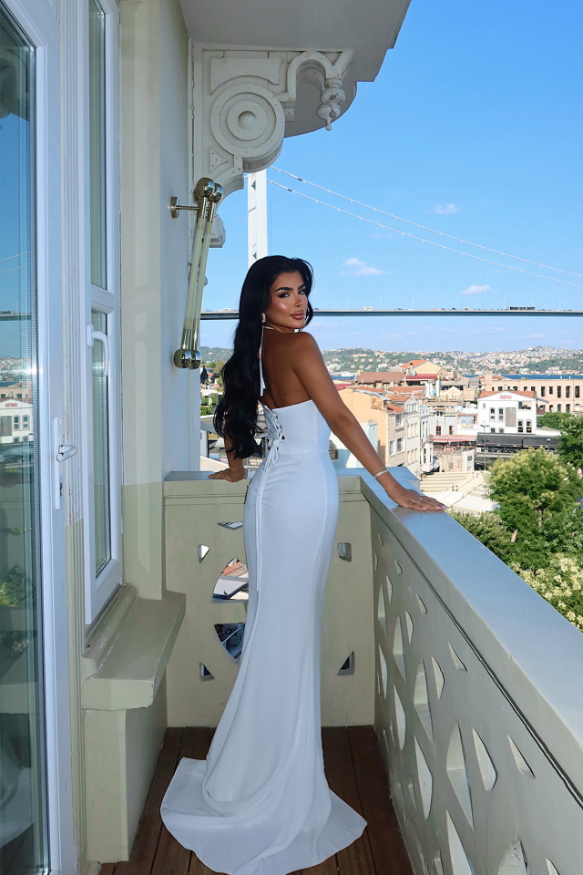 Behati Yırtmaç Detaylı Abiye ATE-3929 - 5