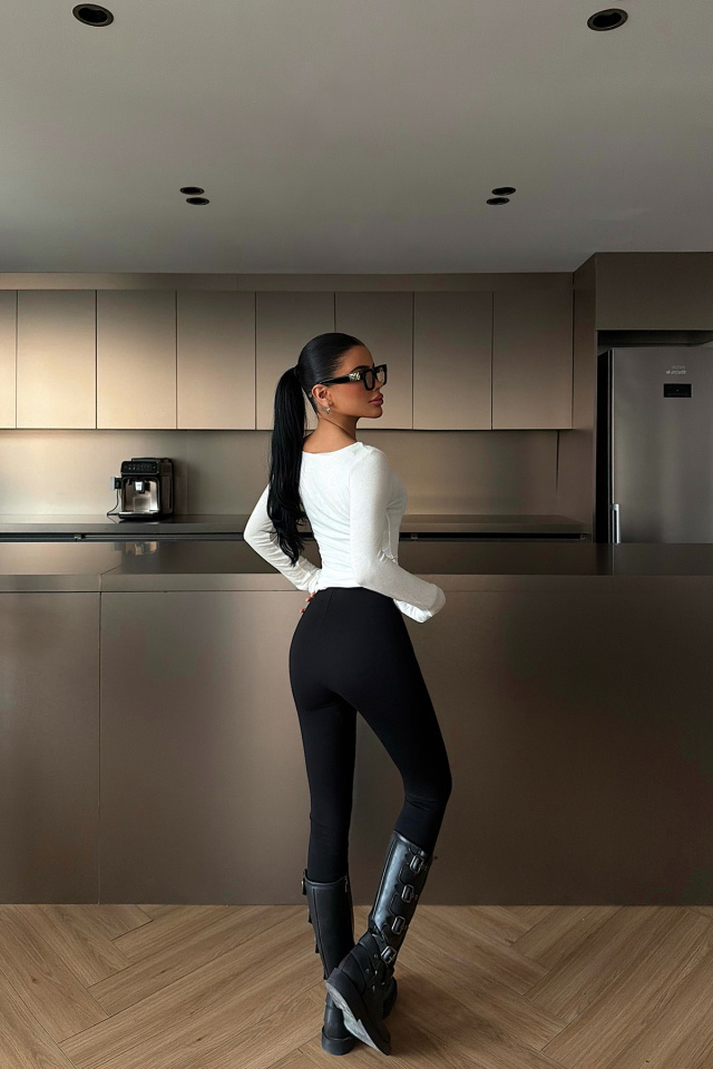 Beyaz Intims transparan body ATE-4548 - 4