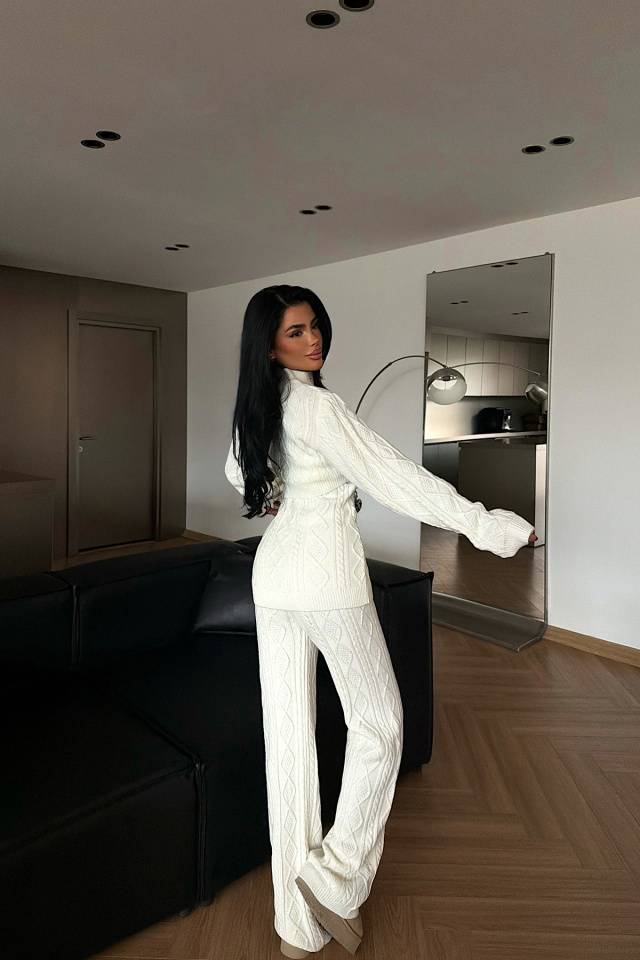 Beyaz Mangan Triko Takım ATE-4408 - 4