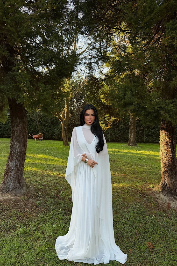 Beyaz Marika Elbise ATE-4788 - EYYO