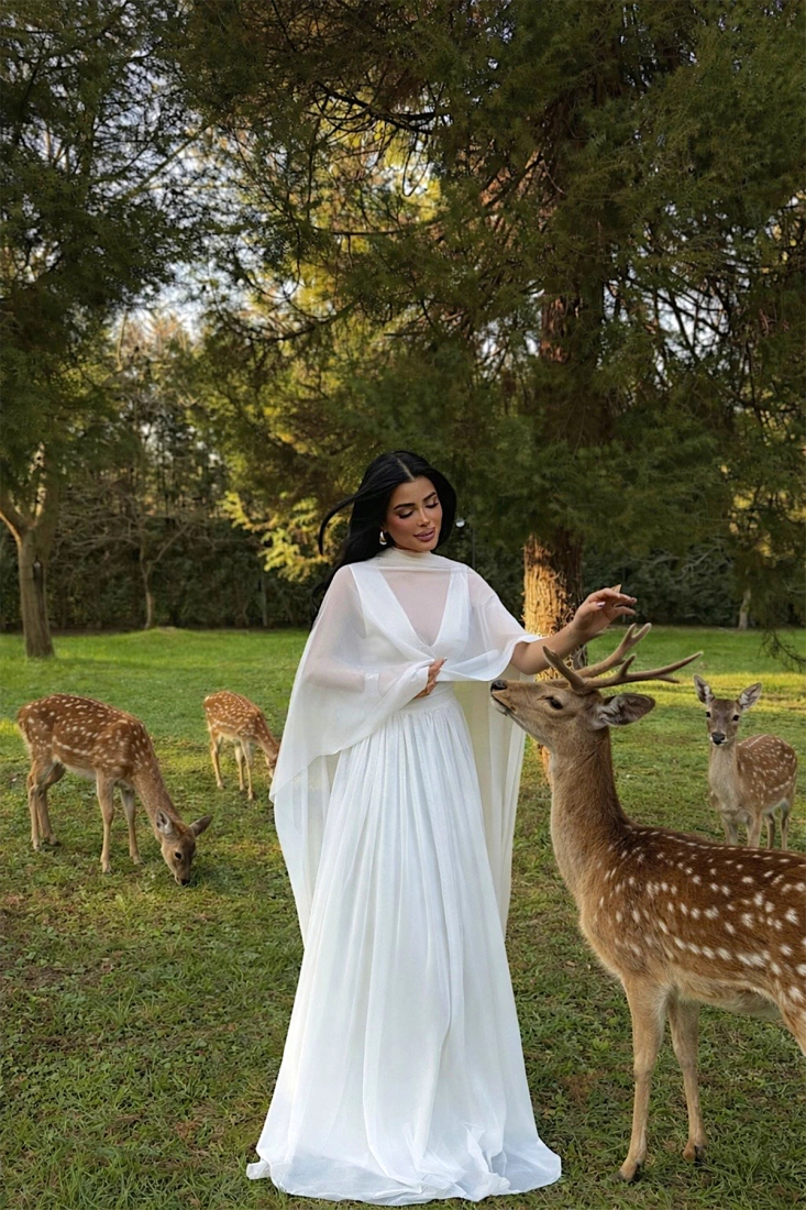 Beyaz Marika Elbise ATE-4788 - EYYO