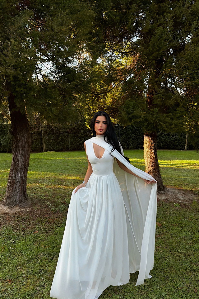 Beyaz Marika Elbise ATE-4788 - 4