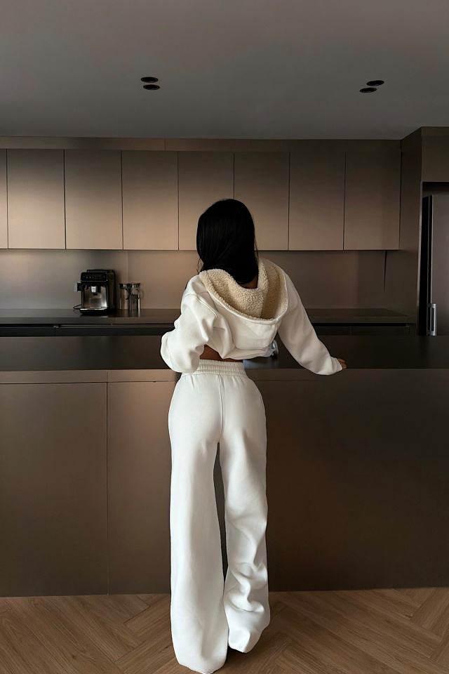 Beyaz Mattie Eşofman Takımı ATE-4308 - 4