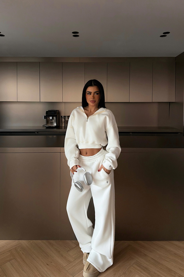 Beyaz Mattie Eşofman Takımı ATE-4308 - 3