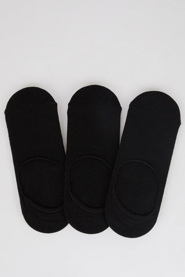 Black 3 Pieces Babet Socks CRP04 - Hayır