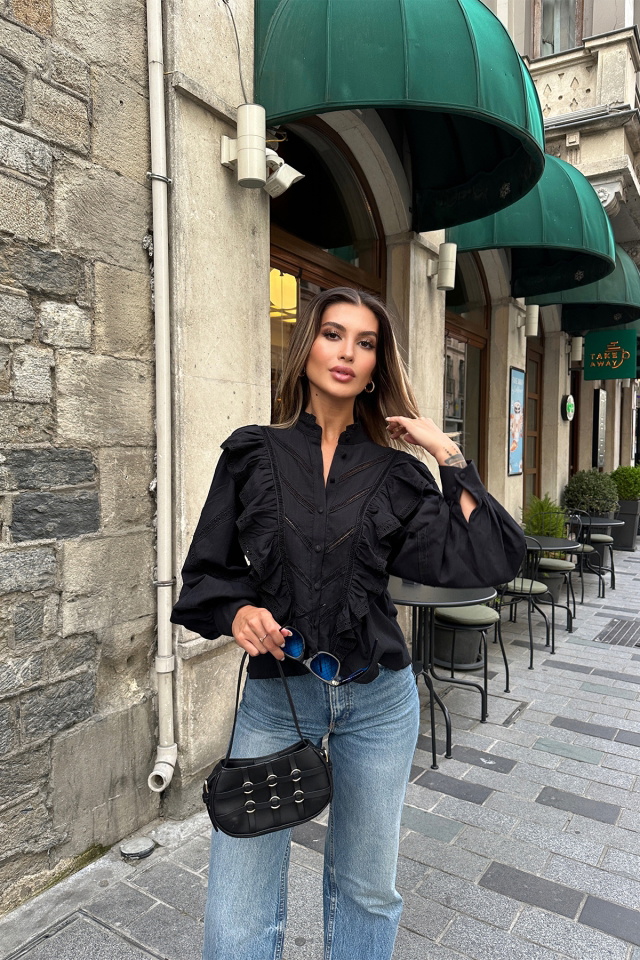 Black Buttoned Shirt ATE7059 - 1