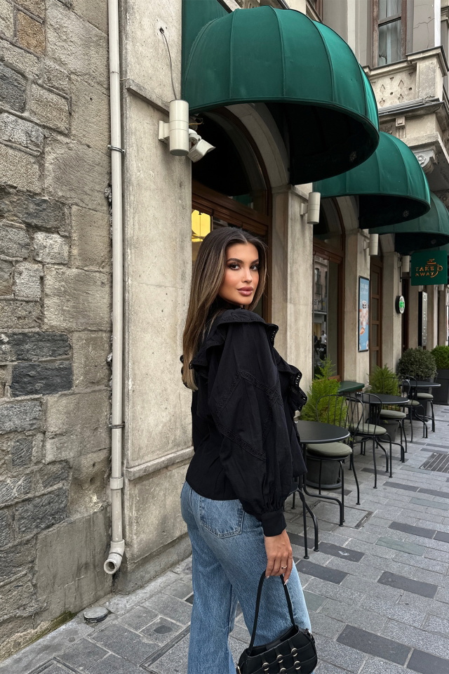 Black Buttoned Shirt ATE7059 - 5