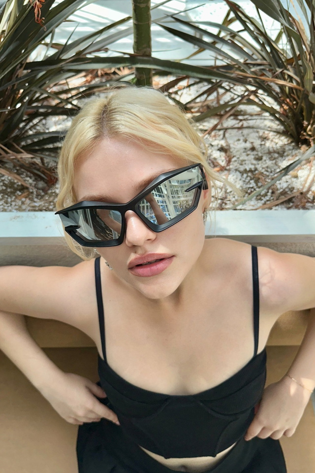 Black Framed Big Glasses ATEL2246 - 1