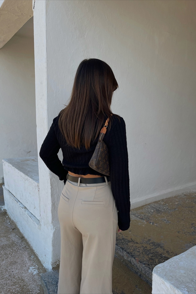 Black Knitwear Sweater ATE2040 - 4