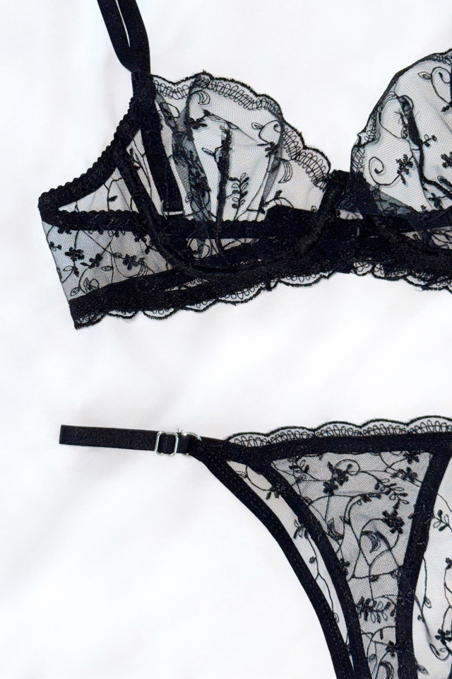 Black Lace Detail Underwear ATE-2875 - 2