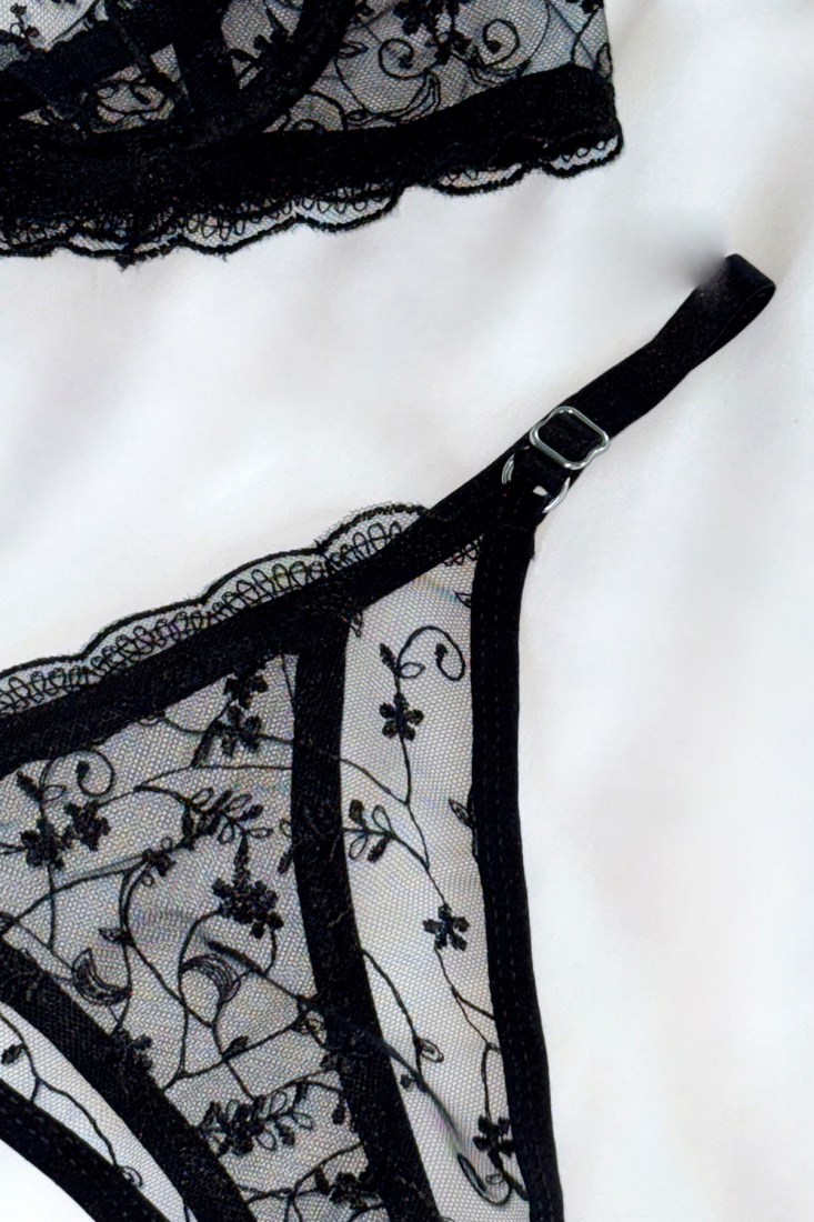 Black Lace Detail Underwear ATE-2875 - EYYO
