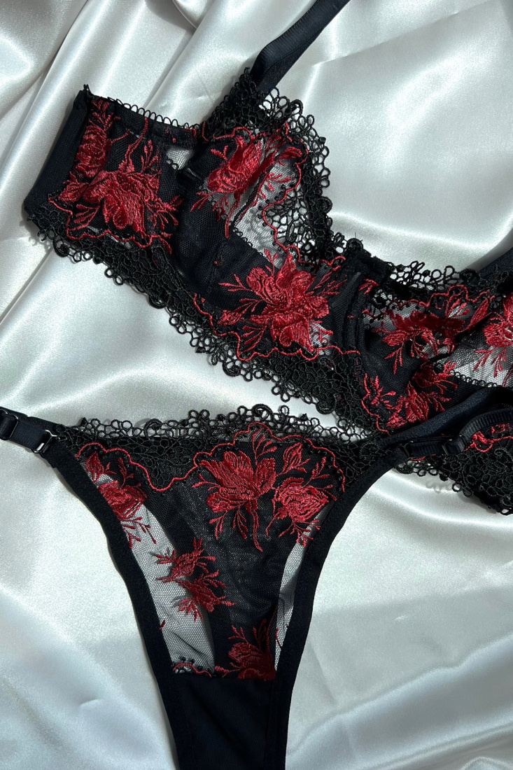Black Lace Detail Underwear ATE5176 - 