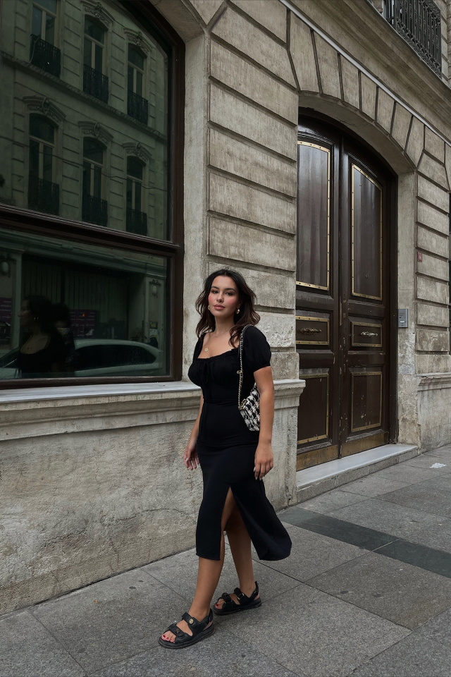 Black Laced Dress ATE2043 - 2