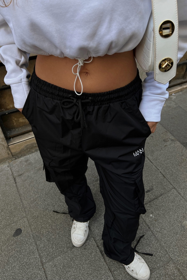 Black Laced Leg Pants ATE2313 - 2