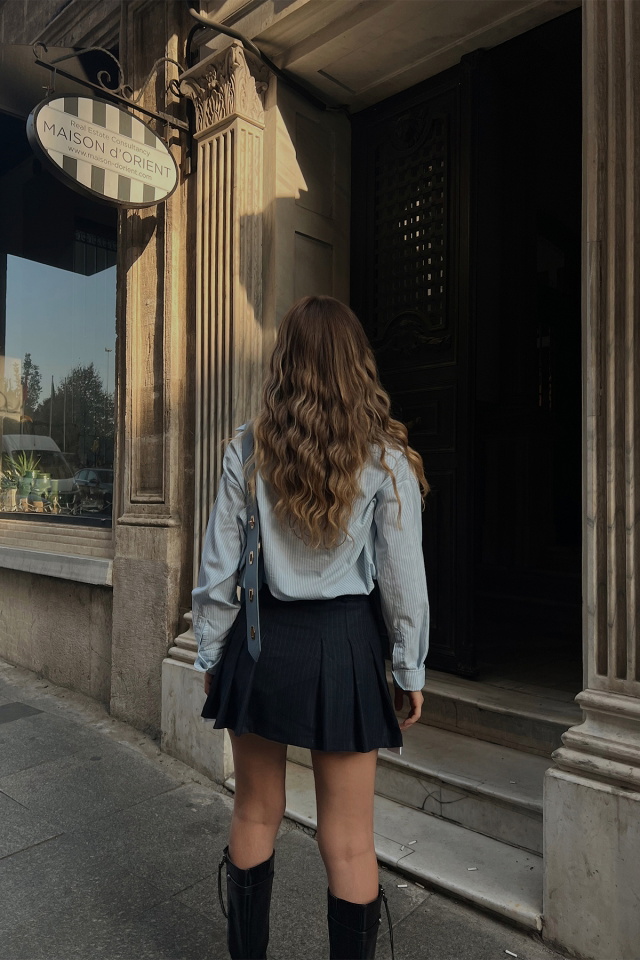 Black Lined Skirt ATE2435 - 4